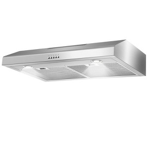 Tylza 30in Convertible Ductless Range Hood - 450 CFM, 3-Speed Mechanical Control for Under-Cabinet Use - 1 of 4