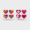 12ct Valentine's Day Heart Shaped Sticker Party Favors - Spritz™ - image 2 of 3