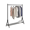 HDZNVF Garment Rack Freestanding Hanger Multi-functional Single pole Bedroom Clothing Rack Bedroom, Black - 4 of 4