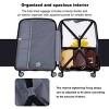 FURNIinspire Bag and Luggage Sets Stylish Hard Shell Suitcase Set 3 Piece Travel Luggage with Spinner Wheels for Family, Black, 19.29"*11.42"*29.53" - 2 of 4