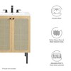 Modway Chaucer 24" Bathroom Vanity Cabinet – Modern Farmhouse Sink Base with Slatted Door and Storage Shelf - 3 of 4