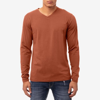 X RAY Men's V Neck & Henley Long Sleeve t shirts,new tshirt