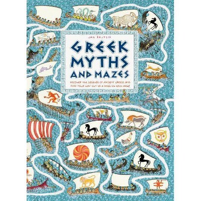 Greek Myths and Mazes - by  Jan Bajtlik (Hardcover)