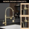 Professional Kitchen Faucet with Retractable Sprayer, Single-Lever Sink Fixture - 4 of 4