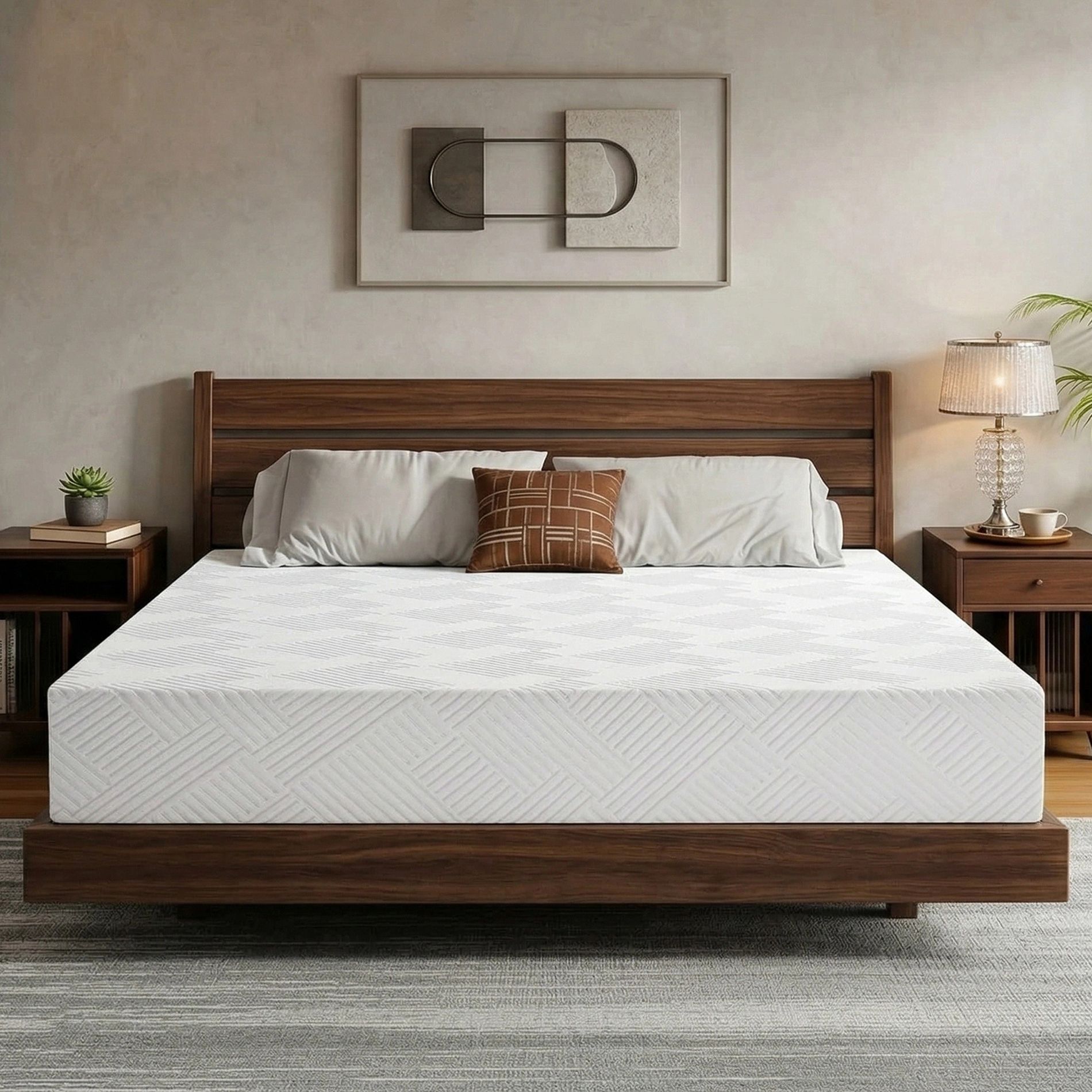 Dyonery 8 Inch Memory Foam Mattress,Medium Firm Support, Cool Gel & Back Pain Relief,Removeable Fiberglass Free Cover, CertiPUR-US Certified