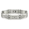 Black Bow Jewelry Mens 1/10 Ctw Blk Diamond Stainless Steel 11mm Link Bracelet, 8.75 In - 3 of 4