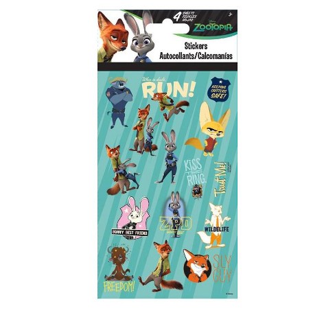 trends international zootopia 4 sheet sticker pack target