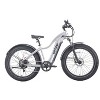 GOTRAX Adult Fat Tire 26" Step Over Electric Hybrid Bike - Silver - 2 of 4