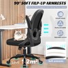 KERDOM Office Chair Ergonomic Desk Chair with Adjustable 3D Lumbar Support and Height, Black - 4 of 4