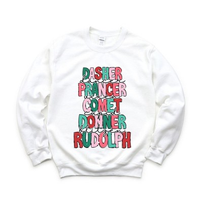 Simply Sage Market Women's Graphic Sweatshirt Reindeer Stacked
