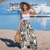 Women's Tropical Leaf Print Wide Leg Palazzo Cover Up Pants - Cupshe - 2 of 4
