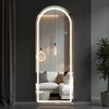 MAYEERTY 64"x21" LED Full Length Mirror, Floor Standing Mirror with Stand, Wall Mounted Hanging - 2 of 4