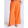 ELOQUII Women's Plus Size Easy Wide Leg Linen Pant - 3 of 4