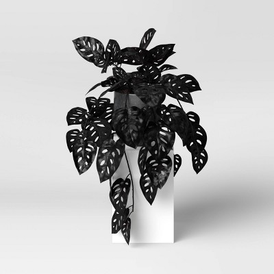 13" x 23" Artificial Black Monstera Plant Arrangement in Ceramic Pot - Threshold™