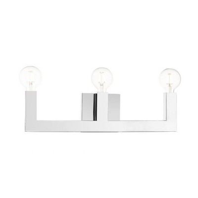 Livex Lighting Solna 3 - Light Vanity in  Polished Chrome
