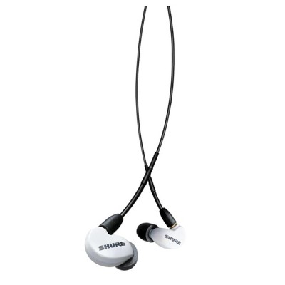Shure SE-215 Wired Sound Isolating Earbuds, Detachable Cable - White