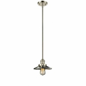 Railroad - 1 Light Stem Hung Mini Pendant In Traditional Style-8 Inches Tall and 8 Inches Wide - 1 of 1
