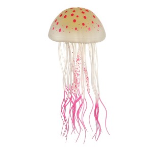 Unique Bargains Silicone Fluorescent Jellyfish Glow Aquarium Decor Ornaments with Suction Cup 2.8"x5.5" - 1 of 4