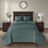 Gulches 3 Piece Queen Reversible Bedspread Set ,Balsam Green - 4 of 4