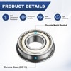 Unique Bargains Chrome Steel Multipurpose Use Flanged Ball Bearing 10 1/2" x 1-1/8" x 2/7" - 2 of 4