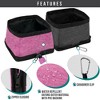 PetAmi Collapsible Dog Bowls 2 Pack, Food and Water Travel Set, Portable Pet Dish No Spill, Foldable Lightweight BPA Free Leakproof - 3 of 4
