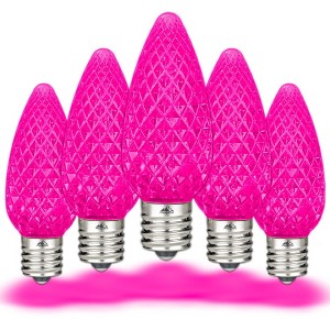 Novelty Lights C9 LED Faceted Christmas Replacement Bulbs Dimmable - 1 of 4