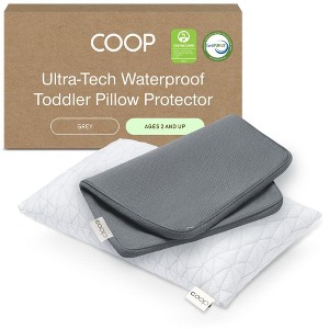 Coop Home Goods - Toddler Pillow (14x19) & Pillow Protector - Premium Cross-Cut Memory Foam - CertiPUR-US/GREENGUARD Gold Certified - 1 of 4