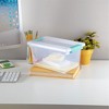 Sterilite Medium Stackable Clear Plastic Storage Tote Container with Clear Latching Lid & Green Clips for Home & Office Organization - image 4 of 4