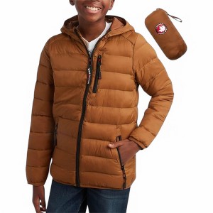 Canada Weather Gear Boys' Puffer Jacket - Lightweight Packable Bubble Coat, Water Resistant Outerwear Jackets for Boys (8-20) - 1 of 4