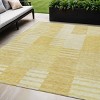 Gold Wheat And Ivory Striped Washable Indoor Outdoor Area Rug - 2 of 4