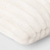 Channeled Faux Fur Lumbar Throw Pillow - Room Essentials™ - 4 of 4