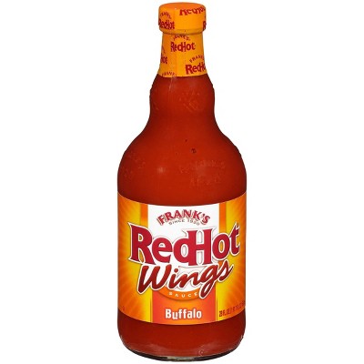 Frank's RedHot Kosher Buffalo Wings Hot Sauce, 23 fl oz Bottle (Pack of 2)