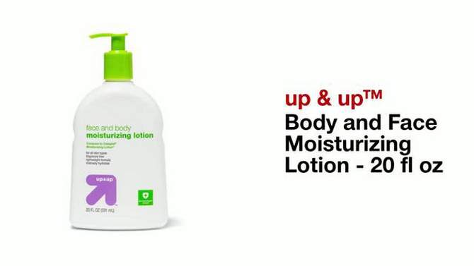 Body and Face Moisturizing Lotion Unscented - 20 fl oz - up &#38; up&#8482;, 2 of 6, play video