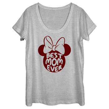 Women's Minnie Mouse Best Mom Ever Silhouette T-Shirt