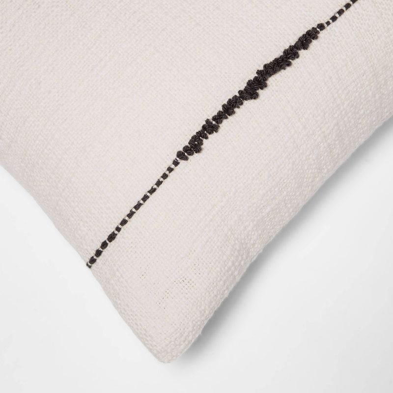 Embroidered Thin Line Lumbar Throw Pillow - Threshold™, 5 of 9