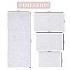 Bell Flower Collection Tufted Bath Rugs, Extra Soft and Absorbent, Non-Slip Bath Mats, Machine Washable Bathroom Mats, 4 Pcs Set with Runner, White - 3 of 4