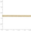Black Bow Jewelry 3.35mm, 14k Yellow Gold, Hollow Curb Link Chain Bracelet - 4 of 4
