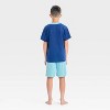 Boys' Minecraft 3pc Pajama Set - Blue - 4 of 4