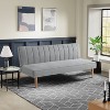 Serta Santiago Convertible Sofa Woven Light Gray - image 2 of 4