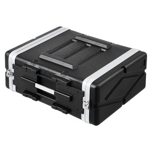 VEVOR 4U Rack Case, Standard 19 in Depth, Server Rack Cabinet with ABS Construction Handle Heavy-Duty Twist Butterfly Latches, Black - 1 of 4