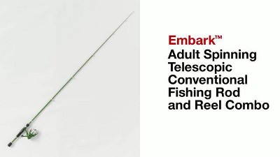 Adult Spinning Telescopic Conventional Fishing Rod and Reel Combo - Embark  : Target
