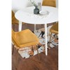 NicBex Round Dining Table Set Morden Kitchen Table for 2 with MDF Tabletop and 2 Velvet Chairs for Home Office - 4 of 4