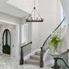 LNC Bohonicist  12-Light 39.4" Modern  Wagon Wheel Oversizded Chandelier,Black - 2 of 4