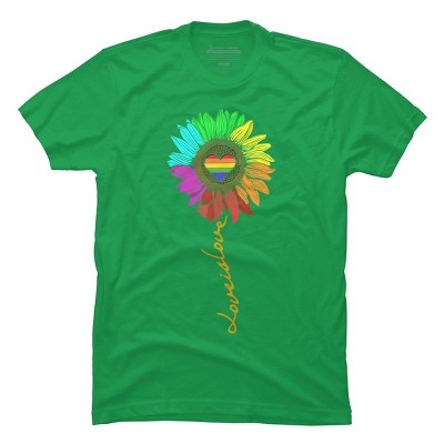 Adult Design By Humans Love Is Love Daisy Rainbow Pride By KangThien T-Shirt