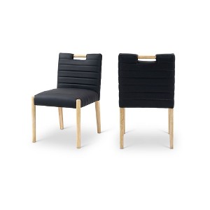 Meridian Furniture,Aimee Vegan Leather Dining Side Chair, Set of 2 - 1 of 4