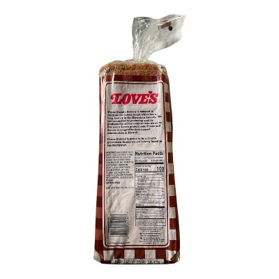Love's 100% Whole Wheat Round Top Bread - 16oz