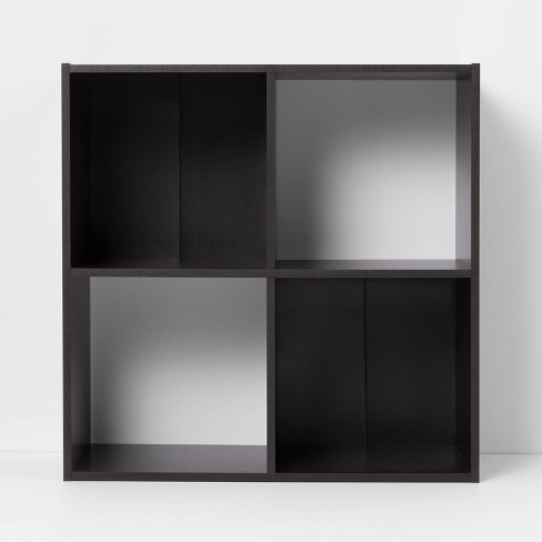 11 3 Cube Organizer Shelf Dark Brown - Room Essentials™