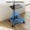 Perlegear TV Cart TV Stand Mobile TV Stand, Rolling TV Stand for 23-60"  Flat Curved Screen TVs, Holds up to 55lbs, Max VESA 400x400mm - 4 of 4