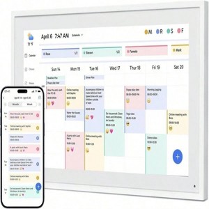 Attop 101 Inch Digital Calendar Chore Chart – Interactive Touchscreen, Smart Family Planner, Hearth Display Desk Digital Calenda - 1 of 4