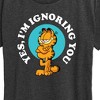 Women's - Garfield - Ignoring You Short Sleeve Graphic T-Shirt - 2 of 4